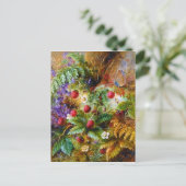 アルバートデューラールーカス:野生のイチゴと蝶 ポストカード (スタンド正面)