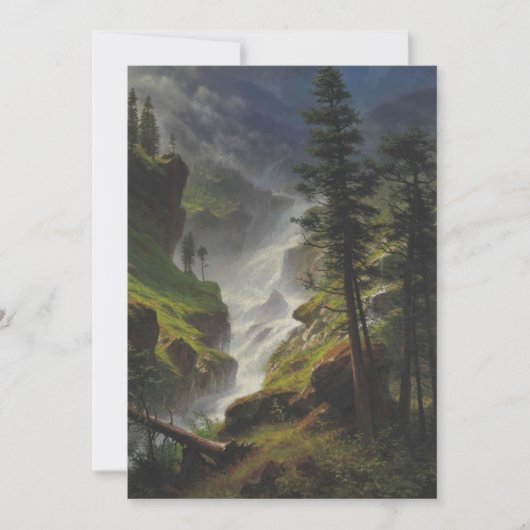 アルバートビアスタットロッキーマウンテンウォーターフォール 招待状 (正面)