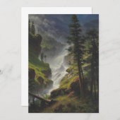 アルバートビアスタットロッキーマウンテンウォーターフォール 招待状 (正面/裏面)