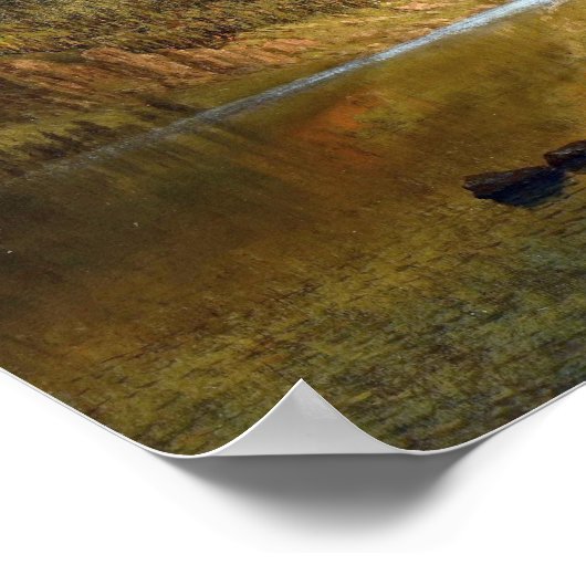 アルバートビエルシュタットインディアンスピア魚釣り ポスター (角)