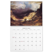 アルバートビエルシュタットランドスケープ カレンダー (3月 2026)