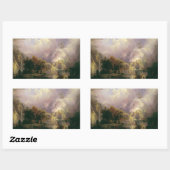 アルバートビエルシュタット – ロッキーマウンテンランドスケープ 長方形シール (シート)