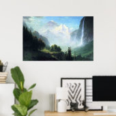 アルバートビエルシュタットstaubbach滝近くラウテルブル ポスター (ホームオフィス)