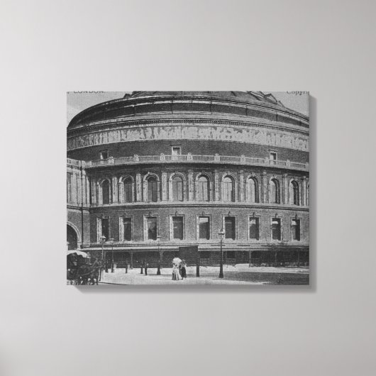 アルバートホールの眺め， c.1900 キャンバスプリント (正面)