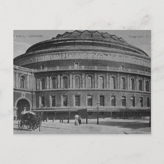アルバートホールの眺め， c.1900 ポストカード (正面)