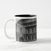 アルバートホール、c.1900の眺め ツートーンマグカップ (左)