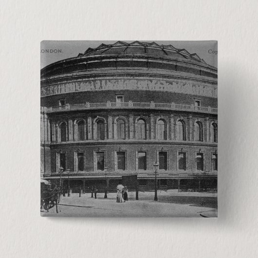 アルバートホール、c.1900の眺め 缶バッジ (正面)