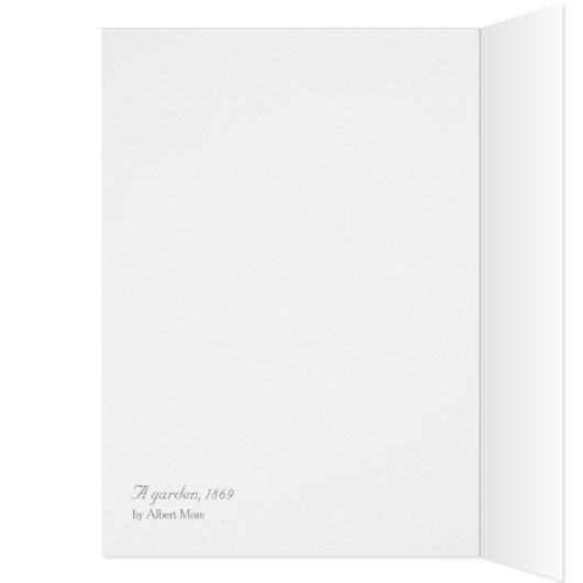 アルバートムーアのガーデン女性の花のカードを収集 (内側 (左))