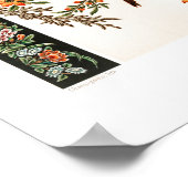 アルバート中国の・ラシネの古代パターン ポスター (角)