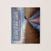 アルバート感動的シュバイツァー引用文「真実」 ジグソーパズル (縦)