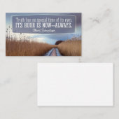 アルバート感動的シュバイツァー引用文「真実」 ノートカード (正面/裏面)