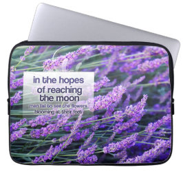 アルバート感動的シュバイツァー引用文"花" ラップトップスリーブ