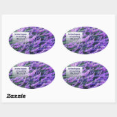 アルバート感動的シュバイツァー引用文"花" 楕円形シール (シート)