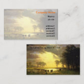 アルバート素晴らしビエルシュタット芸術 – ザバッファロートレイル 名刺 (正面/裏面)