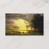 アルバート素晴らしビエルシュタット芸術 – ザバッファロートレイル 名刺 (裏面)