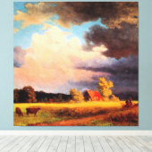 アルバート絵画・ビエルシュタットのバイエルランドスケープ キャンバスプリント (インサイチュ (ウッドフロア))