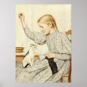 アルバート・アンカーと猫の少女 ポスター