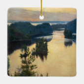 アルバート・エーデルフェルト – カウコラ・リッジアットサンセット セラミックオーナメント (裏面)