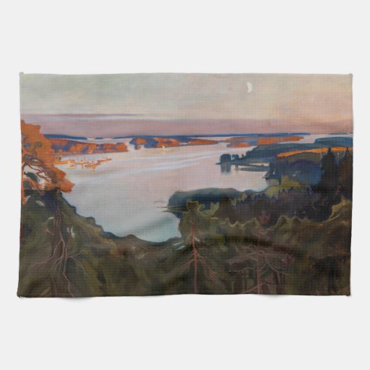 アルバート・エーデルフェルト – ハイコーの景色 キッチンタオル (横)