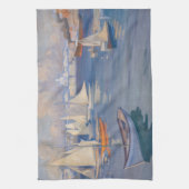 アルバート・エーデルフェルト – ヘルシンキの港 キッチンタオル (縦)