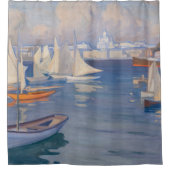 アルバート・エーデルフェルト – ヘルシンキの港 シャワーカーテン (正面)