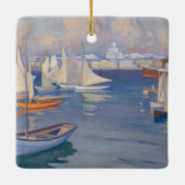 アルバート・エーデルフェルト – ヘルシンキの港 セラミックオーナメント (裏面)