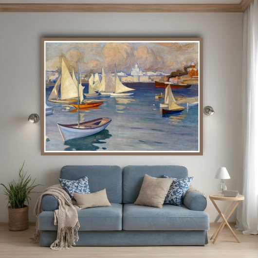 アルバート・エーデルフェルト・ヘルシンキの港 ポスター