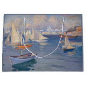 アルバート・エーデルフェルト – ヘルシンキの港 ラージペーパーバッグ (正面)