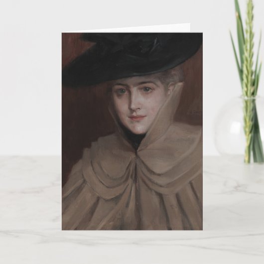 アルバート・エーデルフェルト – ポートレート・オブ・ザ・ヤング・ウーマン カード (正面)