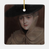 アルバート・エーデルフェルト – ポートレート・オブ・ザ・ヤング・ウーマン セラミックオーナメント (裏面)