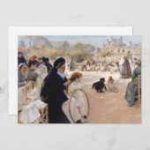 アルバート・エーデルフェルト – ルクセンブルク庭園,パリ 招待状 (正面/裏面)