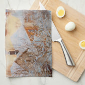 アルバート・エーデルフェルト – 12月の日 キッチンタオル (四つ折り)