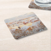 アルバート・エーデルフェルト – 12月の日 スクエアペーパーコースター (アングル)