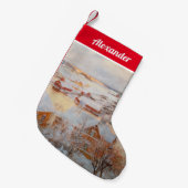 アルバート・エーデルフェルト – 12月の日 スモールクリスマスストッキング (正面 (吊り時))