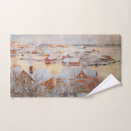 アルバート・エーデルフェルト – 12月の日 バスタオルセット (ハンドタオル)