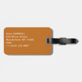 アルバート・エーデルフェルト – 12月の日 ラゲッジタグ (裏面横)