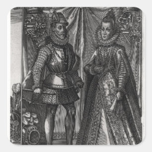 アルバート、オーストリアのArchdukeのポートレート スクエアシール