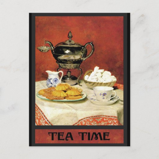 アルバート・サミュエル・アンカー~ティータイム ポストカード (正面)