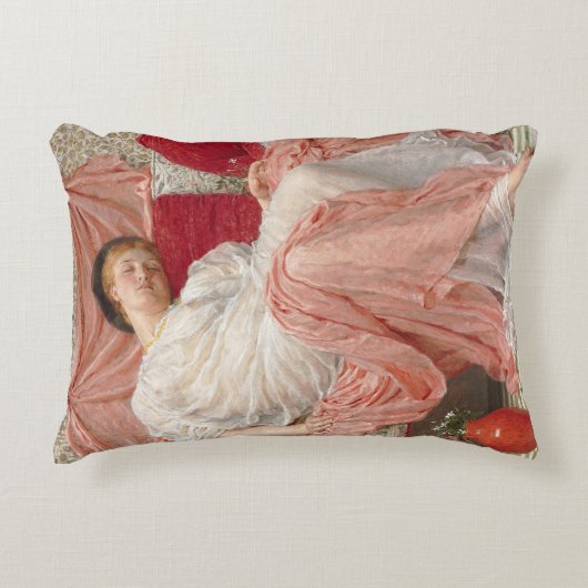 アルバート・ジョセフ・ムーアによるジャスミン、ビクトリア時代の美術 アクセントクッション (正面)