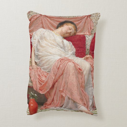 アルバート・ジョセフ・ムーアによるジャスミン、ビクトリア時代の美術 アクセントクッション (裏面(縦))