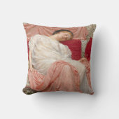 アルバート・ジョセフ・ムーアによるジャスミン、ビクトリア時代の美術 クッション (正面)