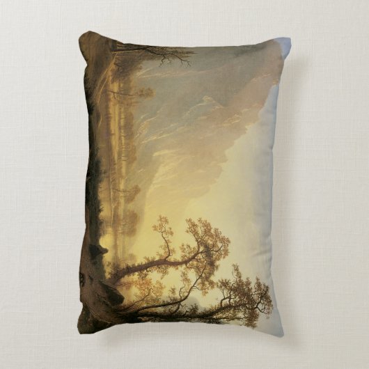 アルバート・ビアスタットによるヨセミテ・ヴァレーの日の出 アクセントクッション (裏面(縦))