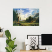 アルバート・ビアスタットによる山の風景 ポスター (ホームオフィス)