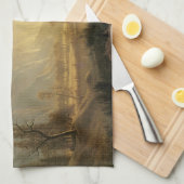 アルバート・ビアスタットによる『ヨセミテ・ヴァレー日の出』 キッチンタオル (四つ折り)