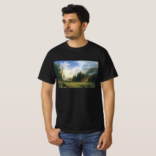 アルバート・ビアスタットの山岳風景 Tシャツ (正面フル)
