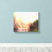 アルバート・ビエルシュタットがシエラネバダの間に キャンバスプリント (インサイチュ (ウッドフロア))