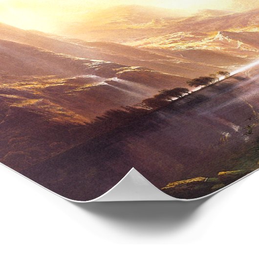 アルバート・ビエルシュタットがシエラネバダの間に ポスター (角)