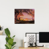 アルバート・ビエルシュタットによるコロンブスの上陸 ポスター (ホームオフィス)