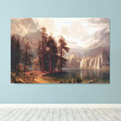 アルバート・ビエルシュタットのシエラネバダ， 1871 キャンバスプリント (インサイチュ (ウッドフロア))