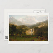 アルバート・ビエルシュタットのロッキー山脈、ランダーのピーク ポストカード (正面/裏面)